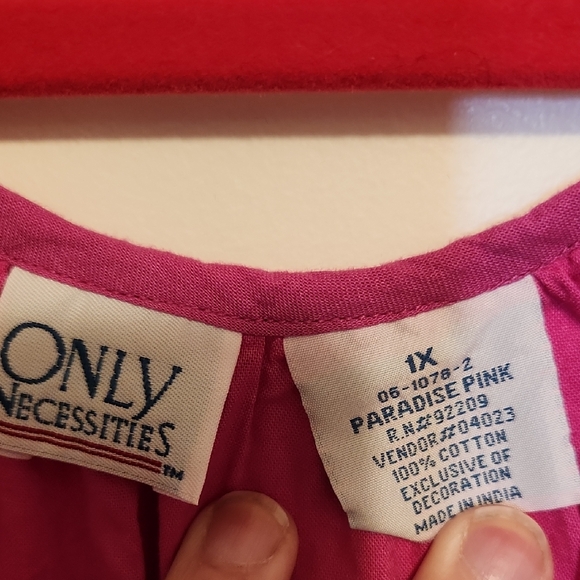 🔥Only Necessities Paradise Pink Fiesta Dress with Scoop Neck - Picture 2 of 3